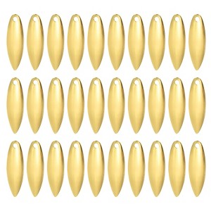 Unique Bargains Bright Finish DIY Willowleaf Bait Making Fishing Lure Blades 50 Pcs - 1 of 4