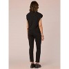 Women's Extended Sleeve Mock Neck Banded Hem Mixed Media Knit Top - Democracy - 2 of 4