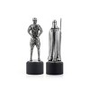 Royal Selangor Hand Finished Star Wars Collection Pewter Imperial Officer & Royal Guard Bishop & Knight Chess Piece Pair Gift - 4 of 4