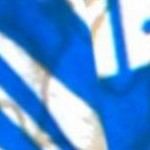 sea collage bright blue