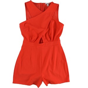bar III Womens Cross Front Romper Jumpsuit - 1 of 2