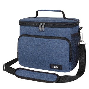 OPUX Insulated Lunch Box Men Women, Large Soft Cooler Bag Work School Picnic, Leakproof Tote Shoulder Strap Kid Adult - 1 of 4