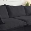Love Seat Sofas, 82.66inch Modern Down Filled Modular Sectional Sofas for Living Room Apartment Lounge Bedroom,Cushion Covers Removable - 4 of 4