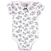 Hudson Baby Infant Girl Cotton Bodysuits, Toile 3-Pack - 4 of 4
