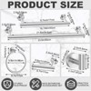 Itopfox 30 Pcs Bathroom Hardware Set 23.6 in Towel Bars 15.7 in Towel Racks Towel Rings Toilet Paper Holders Robe Hooks SUS304 Silver - 2 of 4