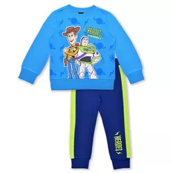 Disney Boy's 2-Pack Toy Story Heroes Long Sleeve Graphic Shirt and Jogger Pant Set, Blue, Size 3 Years