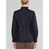 Women's Black Long Sleeve Pleated Ruffle Blouse - current air - 2 of 4