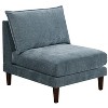 NicBex Suede Accent Chairwith Backrest,Modern Upholstered Armless Chair with Pillow for Living Room - 4 of 4