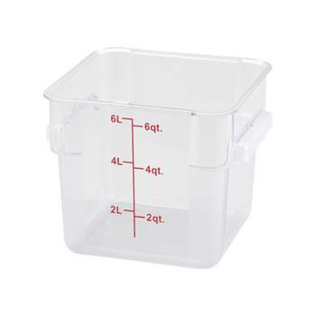 Rubbermaid 8 Qt. Clear Square Polycarbonate Food Storage Container