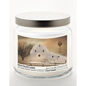 Courtside Market White Barn Holiday Snickerdoodle 12.8oz Soy Wax Candle Glass Jar with Brushed Silver Metal Lid - 1 of 3