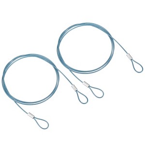 Unique Bargains Stainless Steel Stage Lighting Luggage Locking Cables with Double Loops 3.3 Ft - 1 of 4