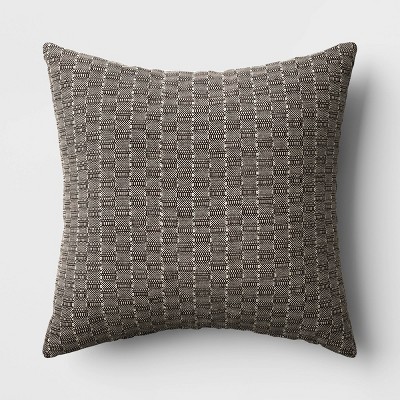 Woven Boucle Square Throw Pillow With Exposed Zipper Neutral - Threshold™ :  Target