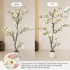 4FT Artificial Magnolia Tree with Realistic White Flowers & Lush Green Leaves - 4 of 4