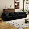TiramisuBest Modular Sectional Sofa,Deep Seat Couch for Living Room , 4 Pillow, Modern L-Shaped Sofa for Living Room Bedroom Apartment,BLACK - 3 of 4
