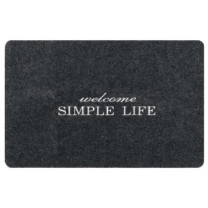 Unique Bargains Non-Slip Rubber Backing Indoor Outdoor Doormats - 1 of 4