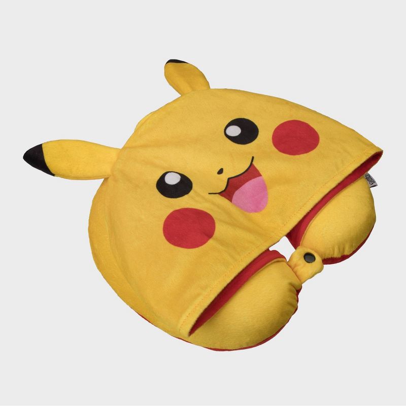 Pokemon Kids&#39; Pikachu Hooded Neck Pillow, 3 of 5