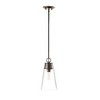 Wentworth Mini Pendant Light - Elegant Glass Shade, Dimmable, 1-Bulb, 7.5" x 15.25" - 3 of 4