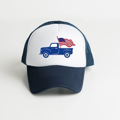 The Juniper Shop Truck With Flag Youth Foam Trucker Hat