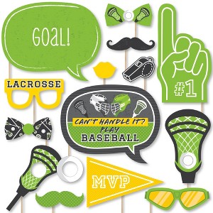 Big Dot of Happiness Lax to the Max Lacrosse Party Photo Booth Props Kit 20 Count - 1 of 4