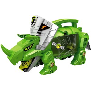 JuzToys Dinosaur Dino Storage Carrier, Portable Dinosaur Case, Includes Dinosaur and Cars - 1 of 4
