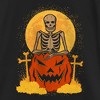 Girl's Lost Gods Halloween Skeleton and Jack-O'-Lantern T-Shirt - 2 of 4