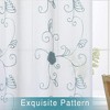 Floral Embroidered Voile Sheer Kitchen Tier Curtains or Valances - 4 of 4
