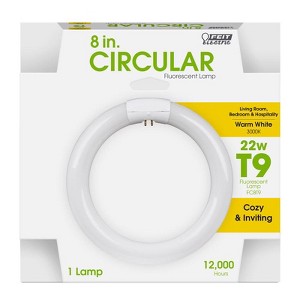Feit Electric 22 W T9 8 in. L Circline Fluorescent Bulb Warm White Linear 3000 K 1 pk - 1 of 1