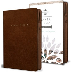 Biblia Reina Valera 1960 Letra Grande. Símil Piel Canela, Cremallera, Tamaño Manual / Spanish Bible Rvr 1960. Handy Size, Large Print, Leathersoft, - 1 of 1