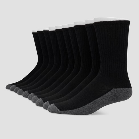 Hanes Premium Men's 10pk Cool Comfort Crew Socks - image 1 of 3