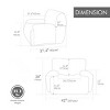 Upholstered Chenille Lounge Chair with Wide Deep Seat, 42"W Cozy Single Sofa for Bedroom Living Room-3irtyhousy - 4 of 4