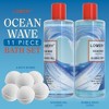 Lovery Home Spa Gift Baskets - Ocean Wave in Heart Jeweled Holder - 11pc - 2 of 4
