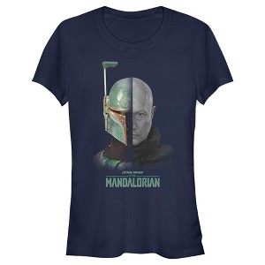 Juniors Womens Star Wars The Mandalorian Boba Fett Revealed T-Shirt - 1 of 4
