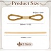 Unique Bargains Cotton Hand-Woven Decorative Drape Curtain Tiebacks with Wood Club - 2 of 4