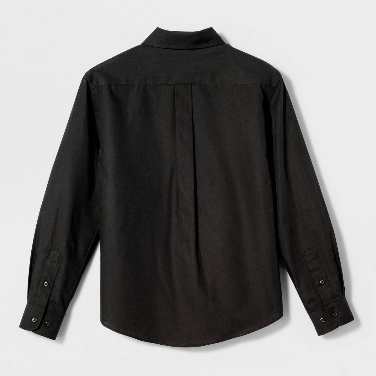 Boys' Long Sleeve Button-Down Dress Shirt - Cat & Jack™ Black - thumbnail 3