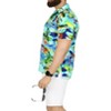 HAPPY BAY Men's Hawaiian Short Sleeve Button Down Shirt Mens Tropical Shirts Casual Holiday Summer Party Caribbean Shirts for Men Funny - 3 of 4