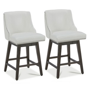Spruce&Spring Counter Height Swivel Barstool Set of 2 - 1 of 4
