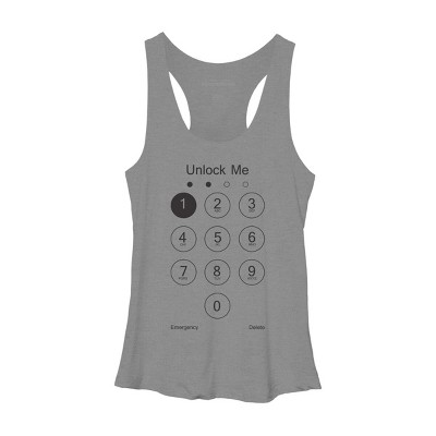 Women's Design By Humans Unlock Me By clingcling Racerback Tank Top