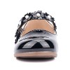 Olivia Miller Girl's Toddler Flower Power Ballet Flat - BLACK, 5 - 4 of 4