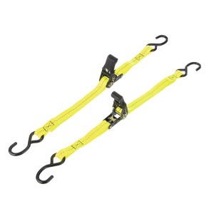 Unique Bargains Polyester Quick Release Buckle Anti-Scratch Hooks Versatile Boat Trailer Transom Tie Down Straps 1763lbs 1 Pcs - 1 of 3