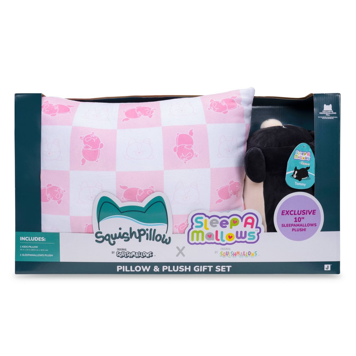 SquishPillow Kids Pillow and Plush Set Tommy - thumbnail 2