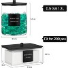 3-Pack Glass Jars and Acrylic Dryer Sheet Holder Set with Bamboo Lids and 27 Labels, Containers for Laundry Pods and Powder Detergent - 3 of 4