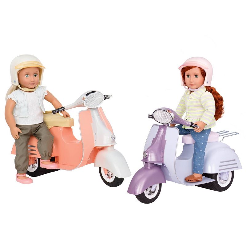Our Generation Ride in Style Scooter Vehicle Accessory Set for 18&#34; Dolls, 3 of 8