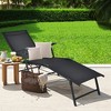 Tangkula Outdoor Adjustable Chaise Lounge Chair Patio Beach Folding Recliner Lounge - 2 of 4