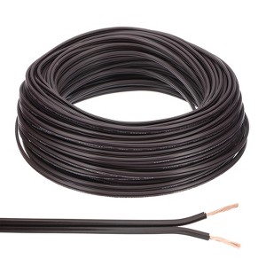 Unique Bargains Tinned Copper Insulated Heat Resistant PVC Covered 300V SPT-1 Round Wire 18AWG - 1 of 4