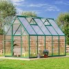 Outdoor Greenhouse, Large Walk in Greenhouses for Outdoors and Garden Planting, Polycarbonate Greenhouse with Enhanced Aluminum Frame - 2 of 4