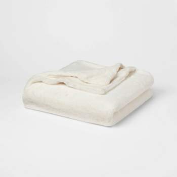 60"x80" Lush Faux Fur Bed Throw - Threshold™