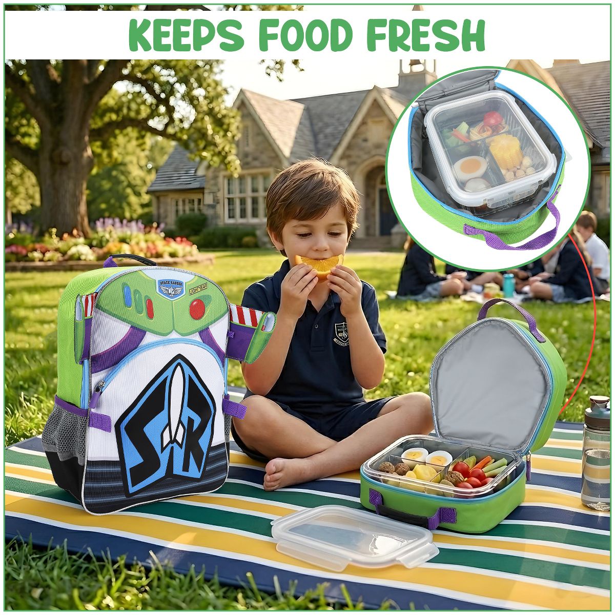 Toy Story Buzz Lightyear 16" Novelty Backpack With Lunch Box - thumbnail 6