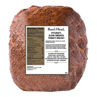 Boar's Head PitCraft Turkey Breast - Deli Fresh Sliced - price per lb