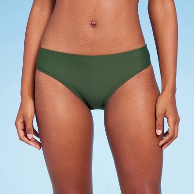 Women's Low-rise Full Coverage Hipster Bikini Bottom - Shade & Shore™ Dark  Green M : Target