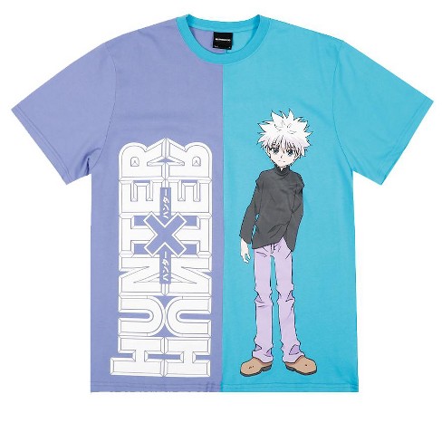 Hunter X Hunter Killua Crew Neck Short Sleeve Purple Blue Adult T shirt XXL